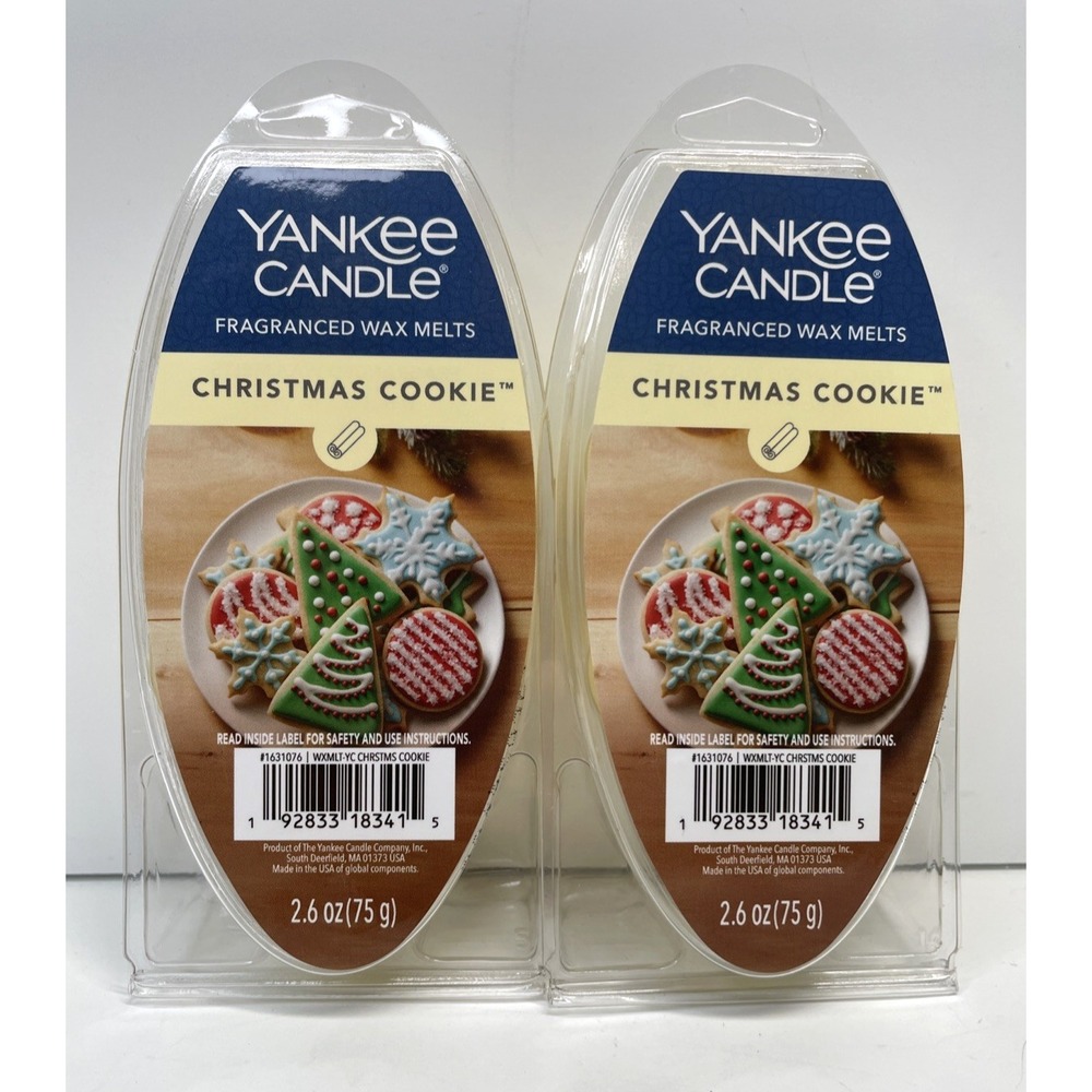 Yankee Candle Christmas Cookie Fragranced Wax Melts 2.6oz 6-Pack **Lot of 2**